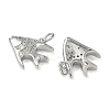 Ocean Style Brass Micro Pave Cubic Zirconia Pendants KK-A280-01C-P-2
