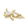 Brass Micro Pave Cubic Zirconia Angel Charms KK-K368-52G-2