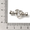 Brass Micro Pave Clear Cubic Zirconia Fold Over Clasps KK-K389-004P-3