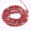 Natural Crackle Agate Beads Strands G-T119-01A-07-2