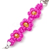 Polyester and Spandex Cord Woven Flower Keychains KEYC-JKC00919-5