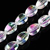 Electroplate Glass Beads Strands EGLA-T028-01C-1