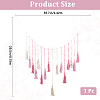 Bohemian Hand-woven Cotton Rope Tassel with Wood Beads Wall Hanging Ornaments FIND-WH20019-136A-02-2