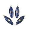 Dyed Natural Lapis Lazuli Pendants G-D357-01F-1