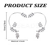 2Pcs 2 Styles Leaf Alloy Rhinestone Cuff Earrings EJEW-LP0007-021P-3
