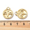 PVD Vacuum Plating 304 Stainless Steel Rhinestone Pendants STAS-R130-01G-02-3