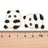 Animal Alloy Enamel Cabochons AL-CBA1A6F-01KCG-A-3