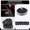 Natural Lava Rock Gemstone Round Bead Strands G-R285-4mm-06-5