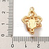 Brass Micro Pave Clear Cubic Zirconia Box Clasps KK-U037-31G-01-3