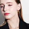 ANATTASOUL 18PCS 3 Size 3 Colors Brass Huggie Hoop Earrings for Women EJEW-AN0003-25-5
