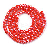 Electroplate Glass Beads Strands EGLA-A044-P8mm-A03-3