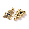 Brass Micro Pave Cubic Zirconia Pendants KK-K258-24D-G-RS-2
