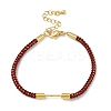 Braided Nylon Cord Bracelet Making MAK-L043-01G-2