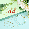 240Pcs 4 Styles Brass Bead Tips KK-SC0007-37-4