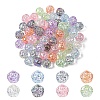 30Pcs UV Plating Transparent Acrylic Beads PACR-YW0001-56-1
