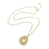 Brass Pendant Necklaces NJEW-B101-04G-03-2