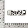 304 Stainless Steel Twisted Chain Connector Charms STAS-Z147-11AS-04-3
