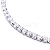 Adjustable 304 Stainless Steel Micro Pave Cubic Zirconia Bolo Bracelets BJEW-M284-23-3