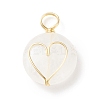 Natural Quartz Crystal Pendants PALLOY-JF01751-02-1