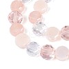 Electroplate Glass Beads Strands X-EGLA-N022-03A-A08-3