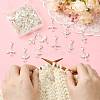 50Pcs 5 Style Glass & Alloy Pendant Decorations HJEW-FS00076-5