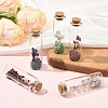 5Pcs 5 Styles Gemstone Chips Bonsai Tree in Column Glass Wish Bottles AJEW-YW0001-58-4