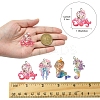 8Pcs 4 Styles Ocean Theme Transparent Resin Pendants CRES-FS0001-17-5