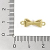 Rack Plating Brass Micro Pave Clear Cubic Zirconia Links KK-R163-06G-3