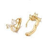 KC Gold Plated Brass Micro Pave Cubic Zirconia Hoop Earring EJEW-L271-11KCG-07-2
