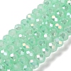 Baking Electroplate Glass Beads Strands DGLA-A039-J10mm-B07-1