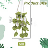 Potted Plants Crochet Orchid Hanging Ornament AJEW-WH0505-96B-2