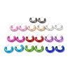 Ring Acrylic Stud Earrings EJEW-P251-36-1