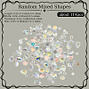 114Pcs Transparent Electroplate Glass Beads GLAA-PA0001-17E-2