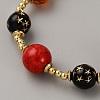 Alloy & Resin Beaded Bracelets for Women BJEW-WH0023-61A-2