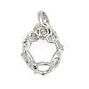 Brass Pendant Cabochon Settings KK-S521-13P-1
