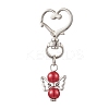 Angel Glass Pearl Pendant Decoration HJEW-JM02597-01-4