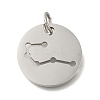 Anti-Tarnish 304 Stainless Steel Pendants STAS-M074-02E-P-1