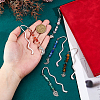 Alloy Wavy Bookmarks AJEW-DC00022-3