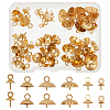 60Pcs 6 Style 304 Stainless Steel Cup Pearl Peg Bails Pin Pendants STAS-AR0002-09-1