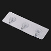 Self-adhesive Acrylic Wall Hook Hangers AJEW-TADJ0001-09A-01-3