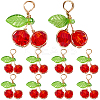 40Pcs Cherry Glass Pendants FIND-BBC0004-45-1