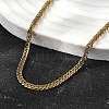 3MM 304 Stainless Steel Wheat Chain Necklaces for Men LS-STAS-V011-03D-G-2