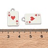 Playing Cards Alloy Enamel Pendants FIND-D044-27P-02-3