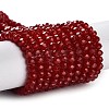 Baking Paint Imitation Jade Glass Bead Strands DGLA-A034-J4MM-A29-1