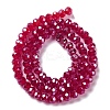 Baking Electroplate Glass Beads Strands LS-DGLA-A039-J6MM-B02-2