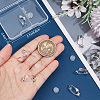 10Pcs 304 Stainless Steel Clip-on Earring Converters Findings FIND-BBC0003-27-3