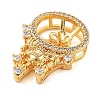 Castle Brass Micro Pave Cubic Zirconia Pendant Peg Bails LS-KK-L217-002G-3