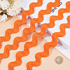 9 Yards Polyester Wavy Fringe Trim Ribbon OCOR-XCP0002-93A-3