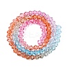 Gradient Color Baking Paint Glass Bead Strands DGLA-A039-T6mm-A016-2
