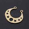 201 Stainless Steel Laser Cut Pendants STAS-S105-T914-2-2